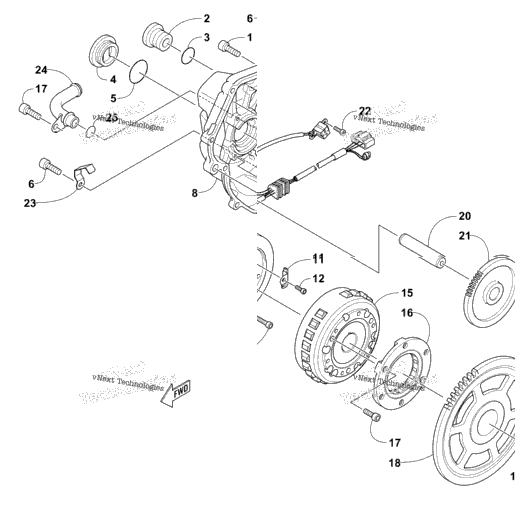 Magneto And Cover Assembly