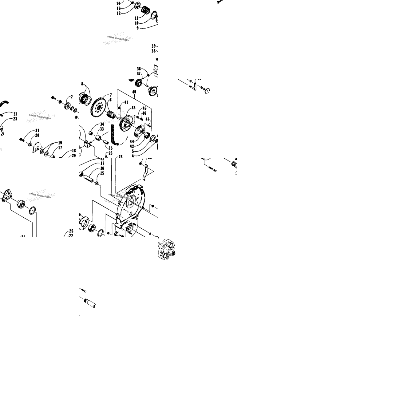 Drive/Reverse Dropcase Assembly