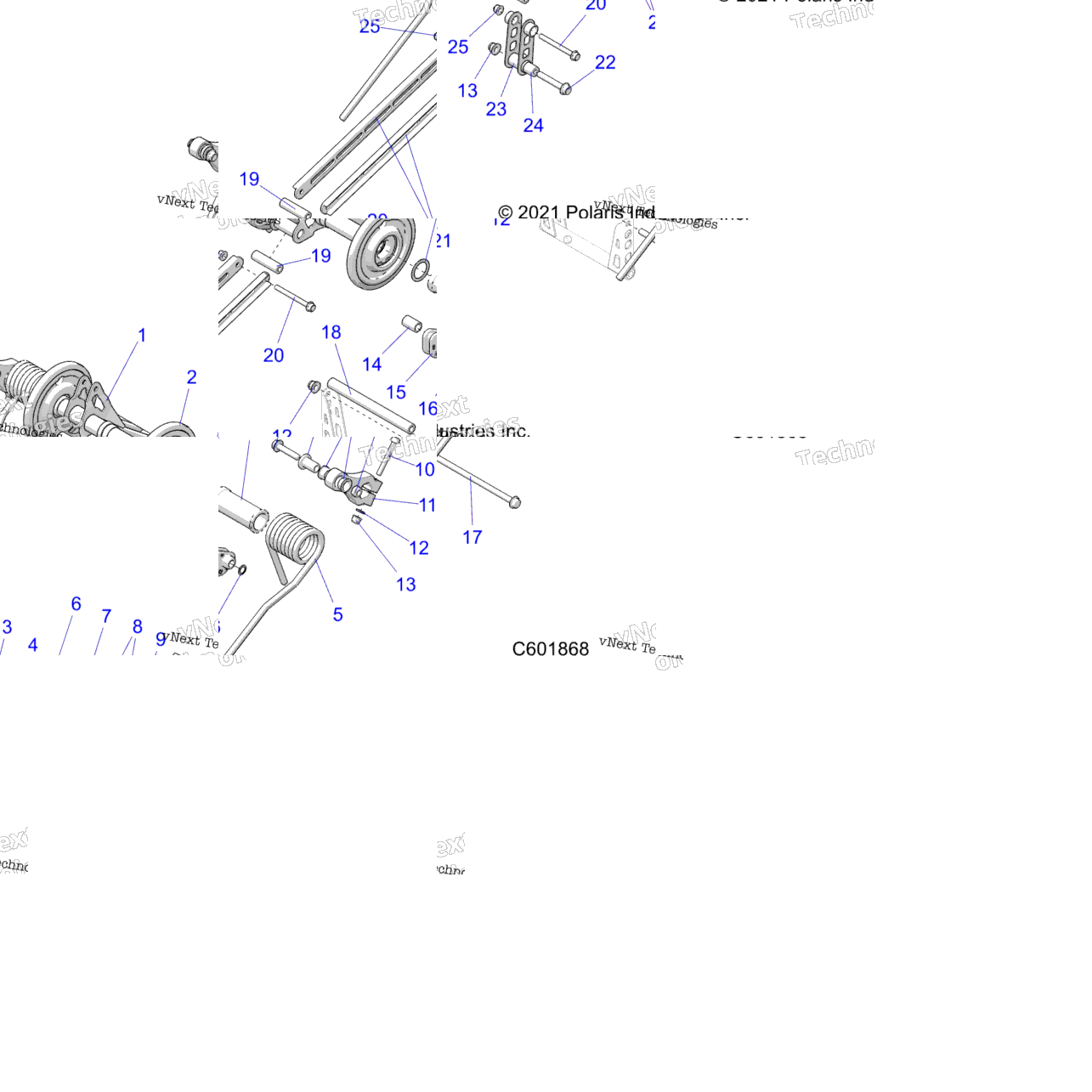 Suspension, Torque Arm, Rear