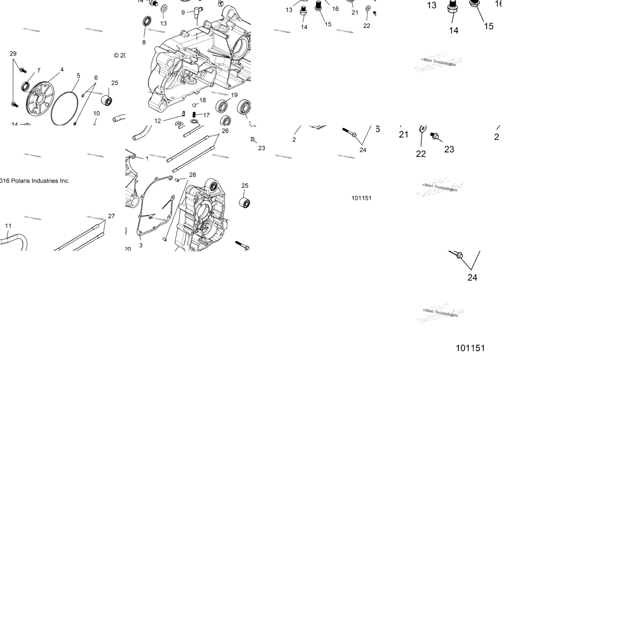 Engine, Crankcase Comp Left/Right