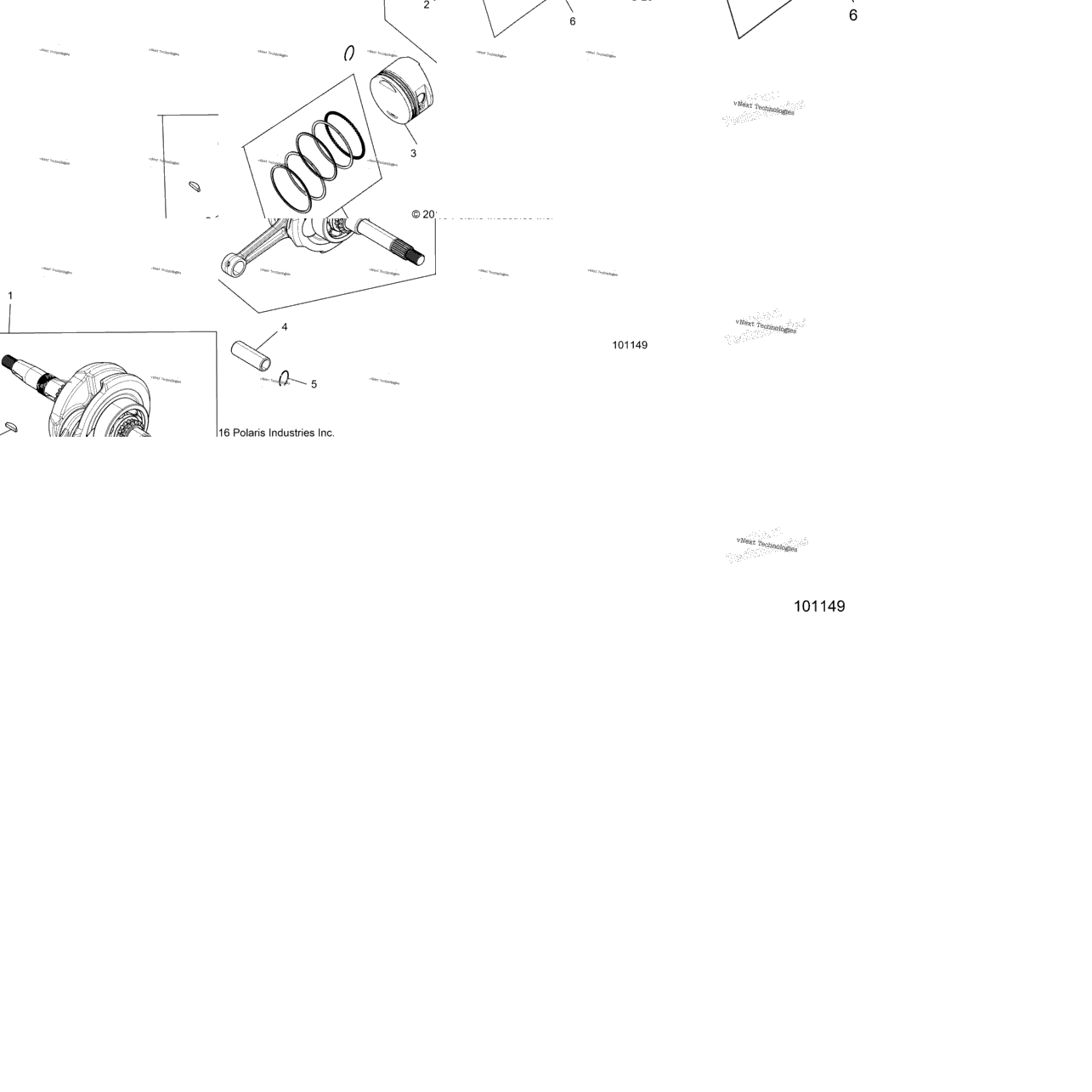 Engine, Crankshaft, Connecting Rod And Piston