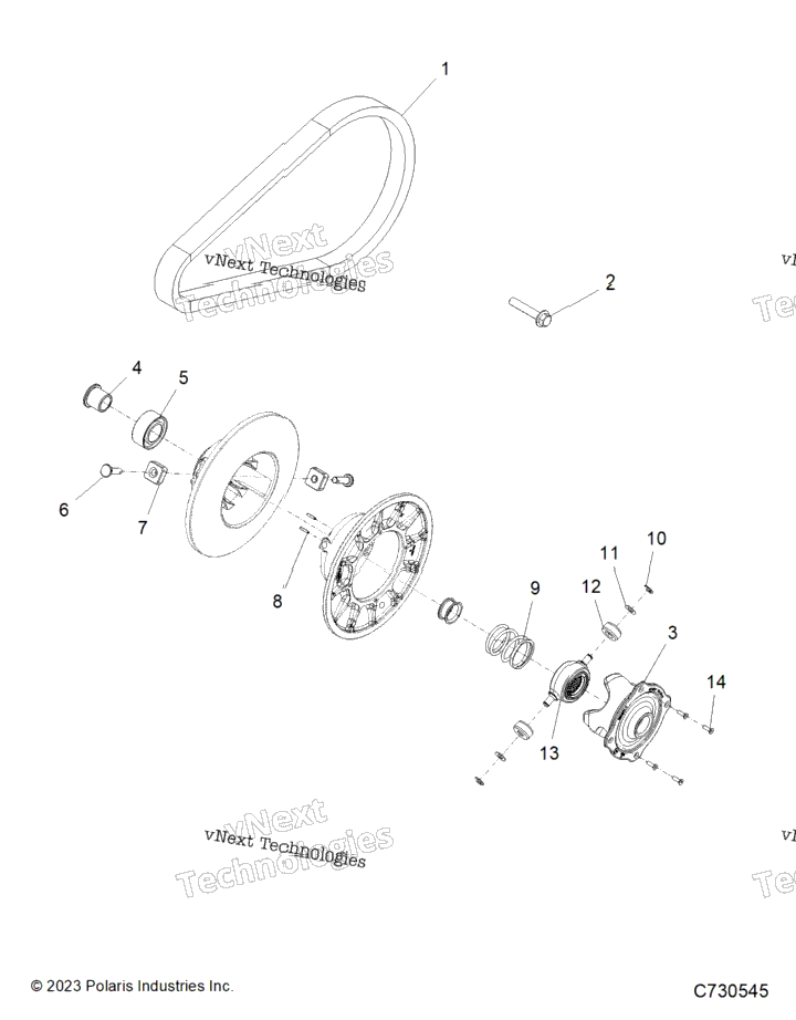 Drive Train, Secondary Clutch G24gxp99