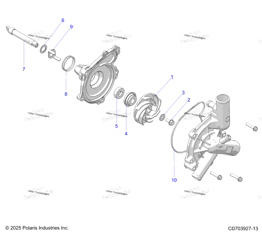 Engine, Waterpump Assembly