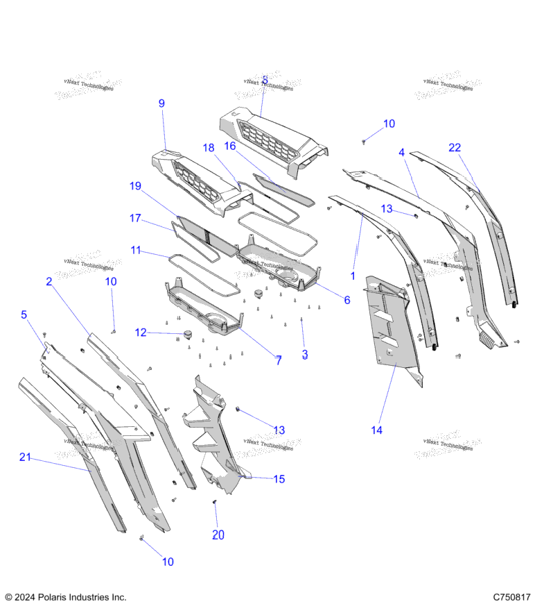 Body, Rear Fenders And Bezels
