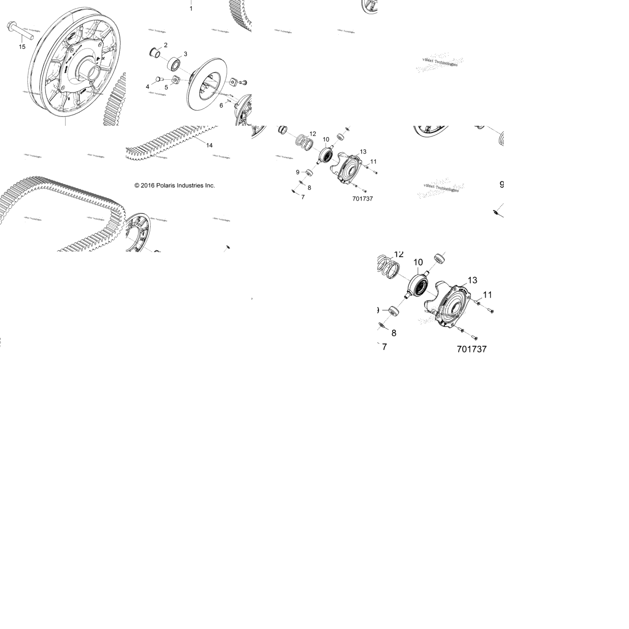 Drive Train, Secondary Clutch