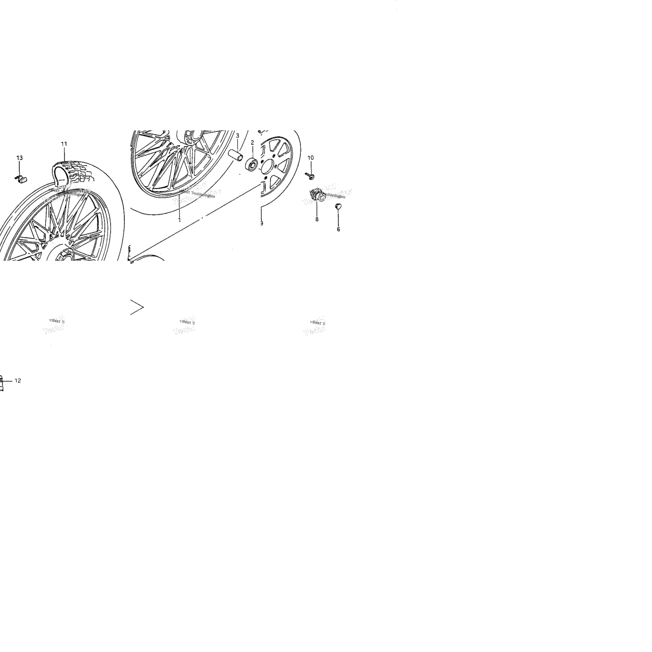 Front Wheel (Vs700glefh/Gleph)