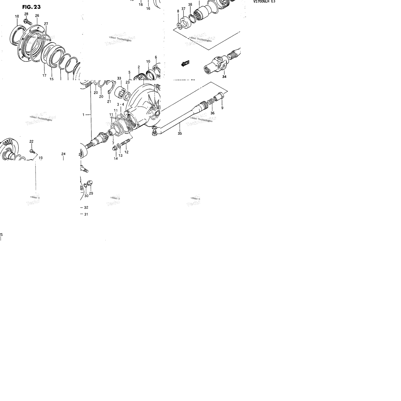 Propeller Shaft - Final Drive Gear