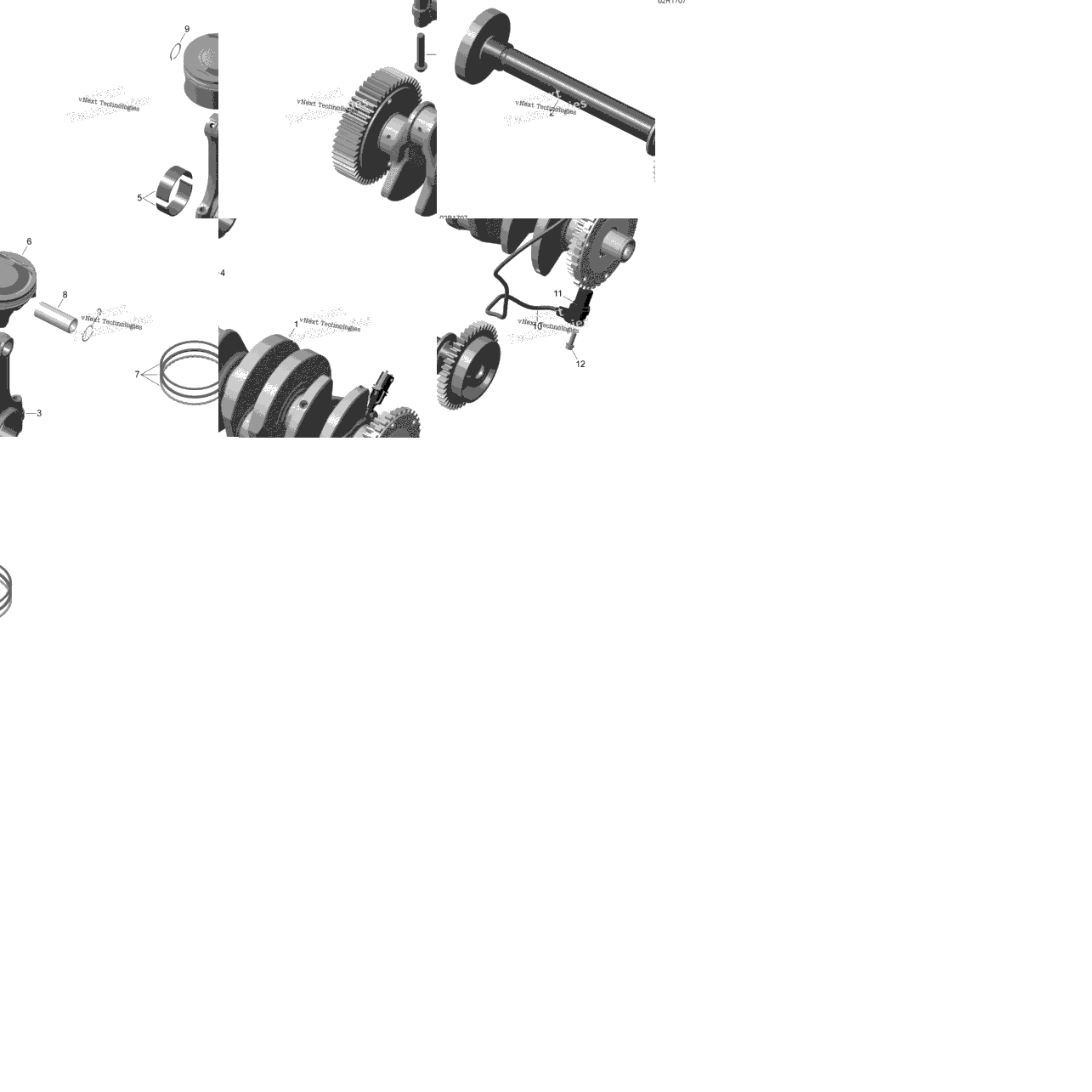 Crankshaft, Pistons And Balance Shaft