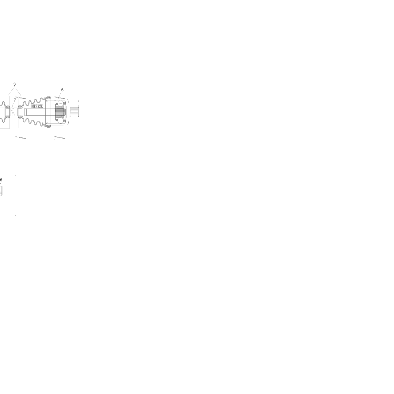Drive Train, Rear Drive Shaft