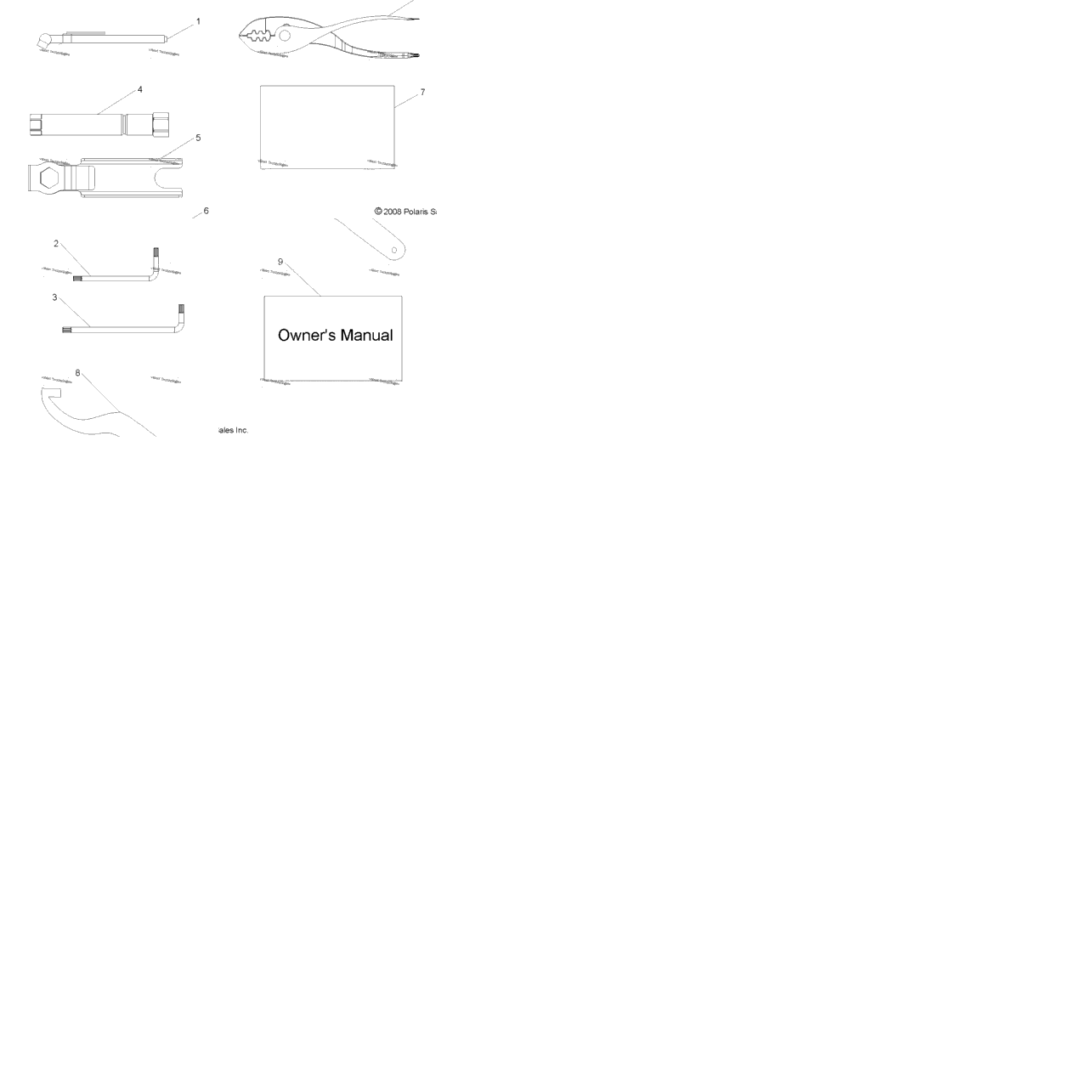 References, Tool Kit & Owners Manuals