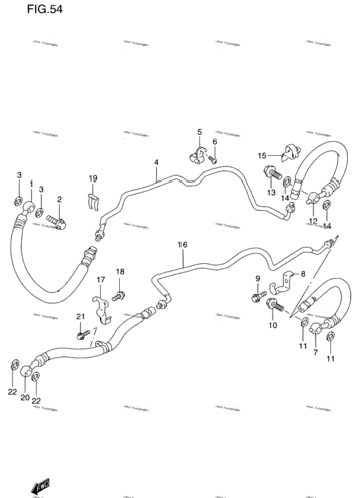 Front Brake Pipe (Gsf1200sav)