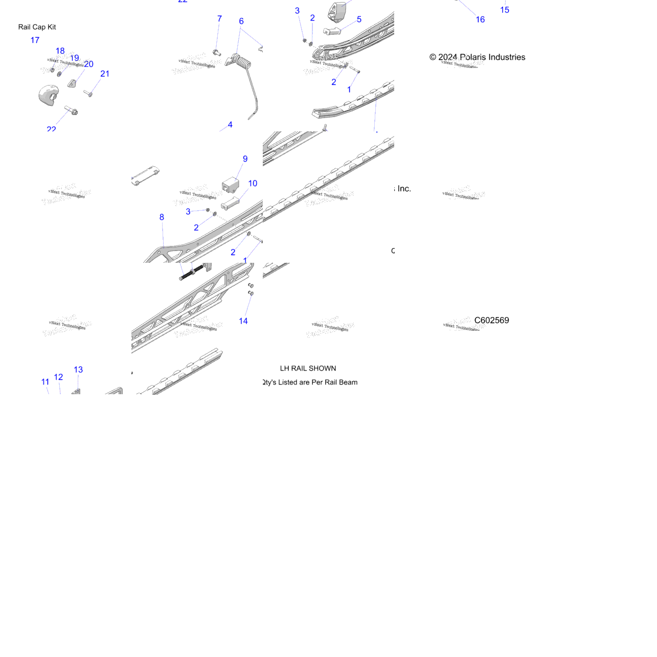 Suspension, Rail Beam Asm, Lh/Rh