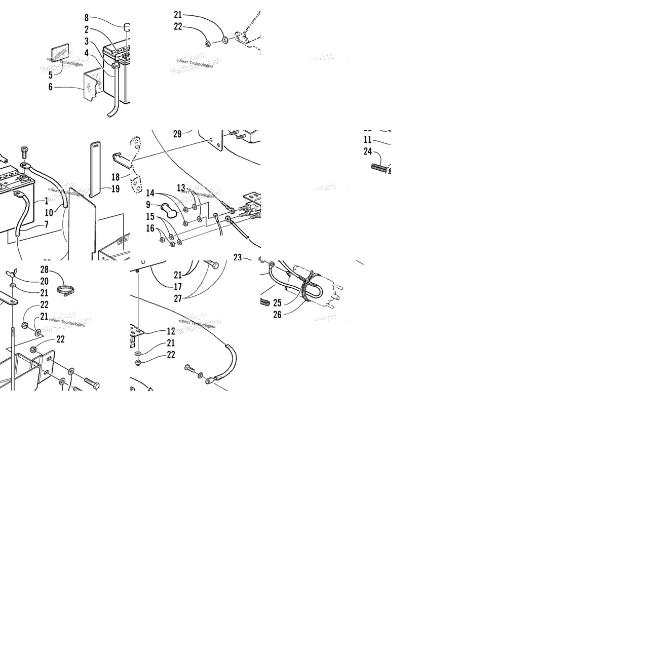 Battery, Solenoid, And Cables