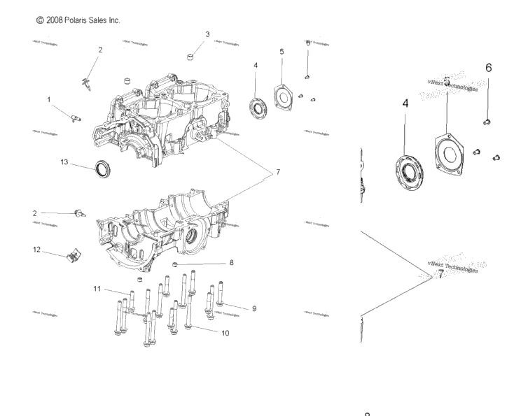 Engine, Crankcase
