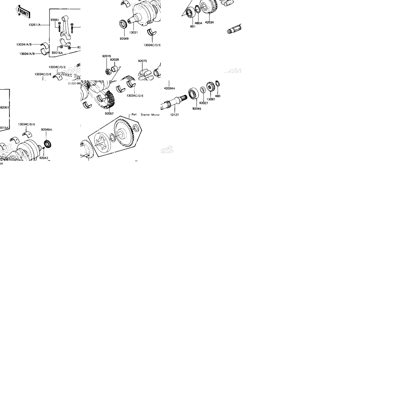 Crankshaft/Secondary Shaft ('82-'83 C3/C