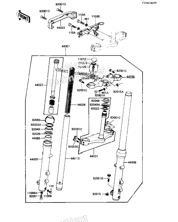 Front Fork (Kz550-C3)
