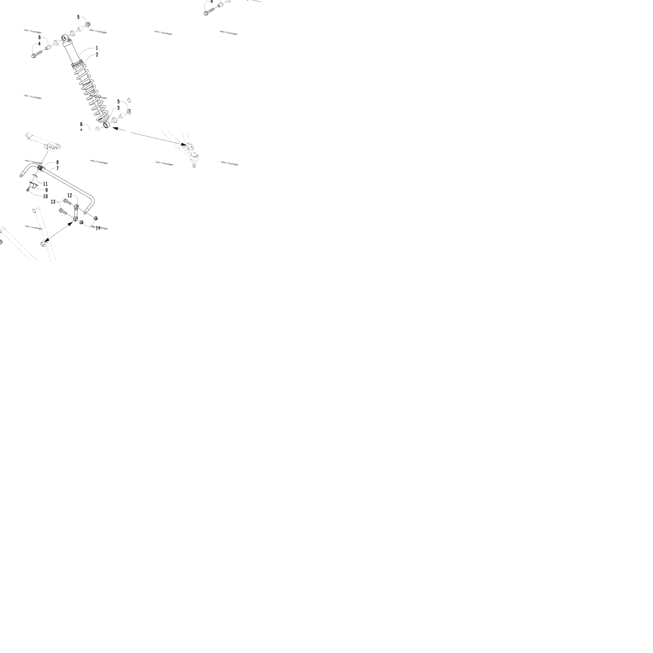 Shock Absorber And Sway Bar Assembly
