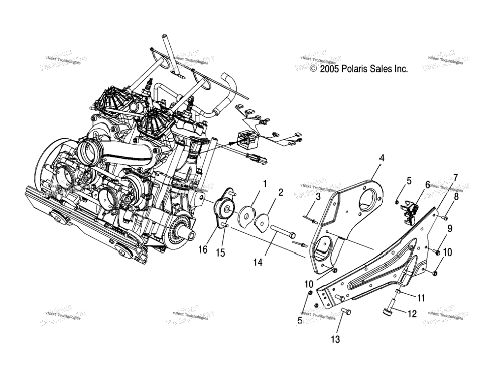 Engine Mounting Lh /Dsa