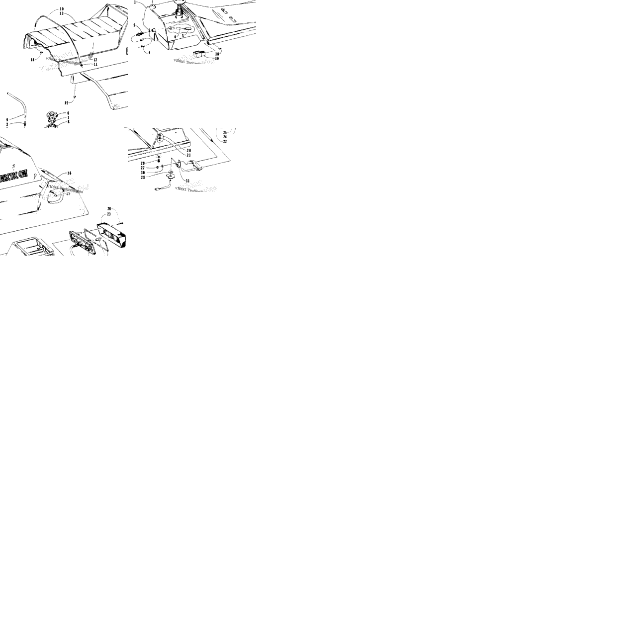 Gas Tank, Seat, And Taillight Assemblies