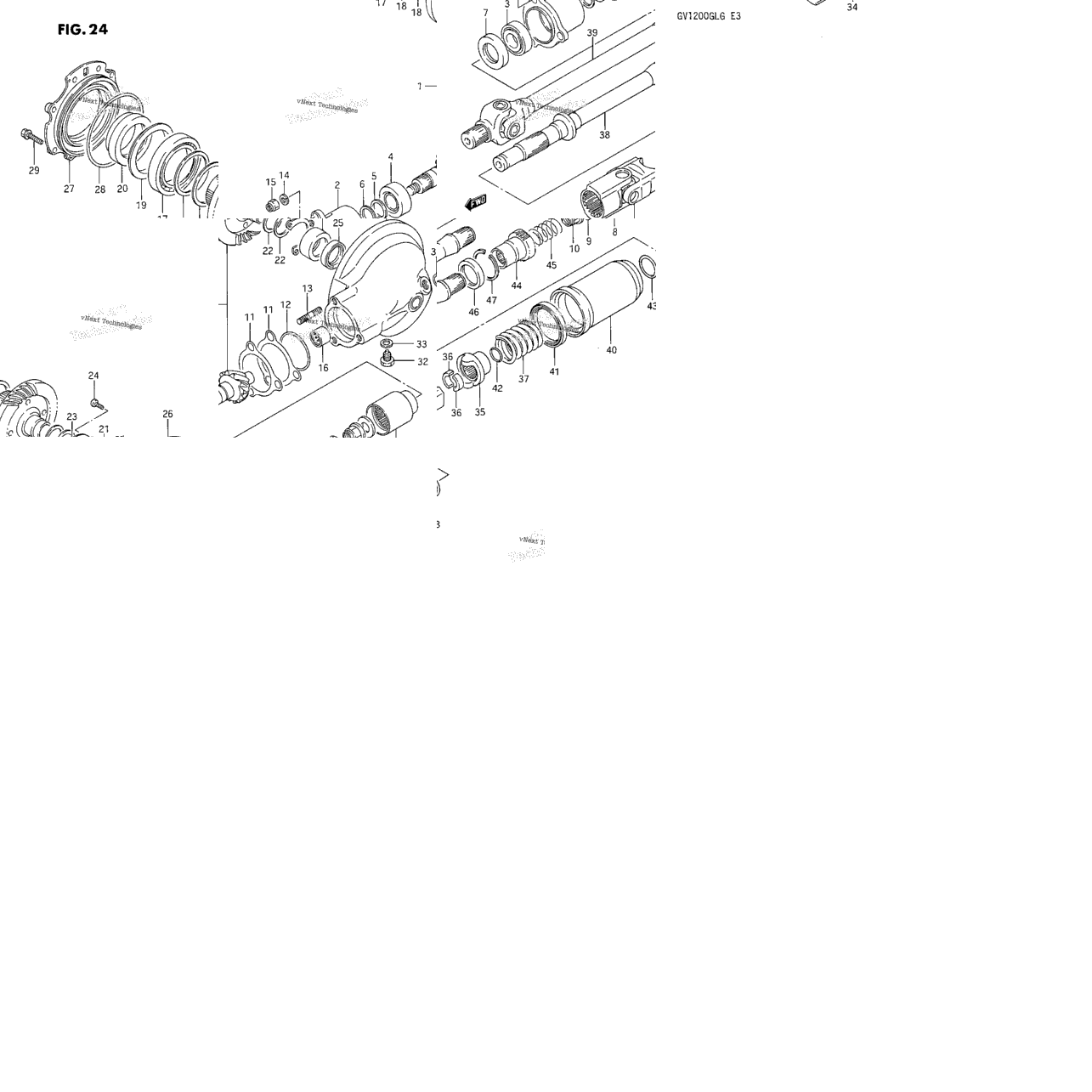 Propeller Shaft - Final Drive Gear