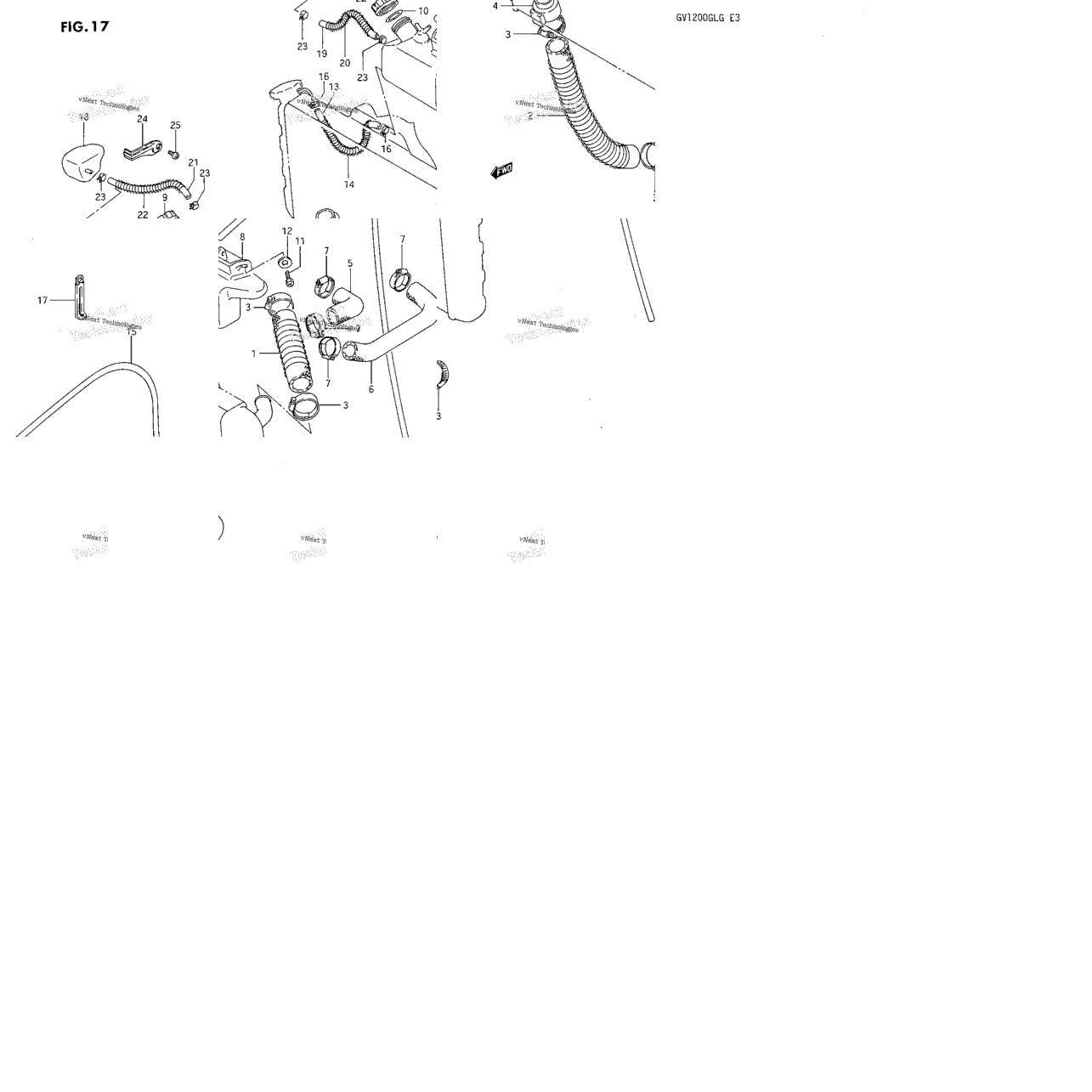 Radiator Hose - Reserve Tank