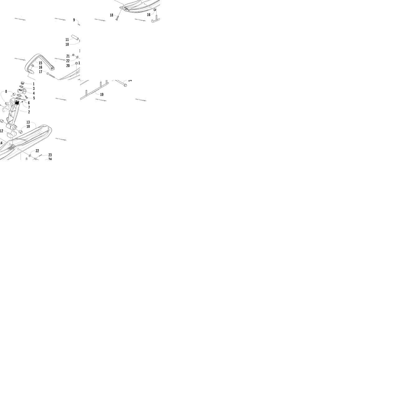 Ski And Spindle Assembly