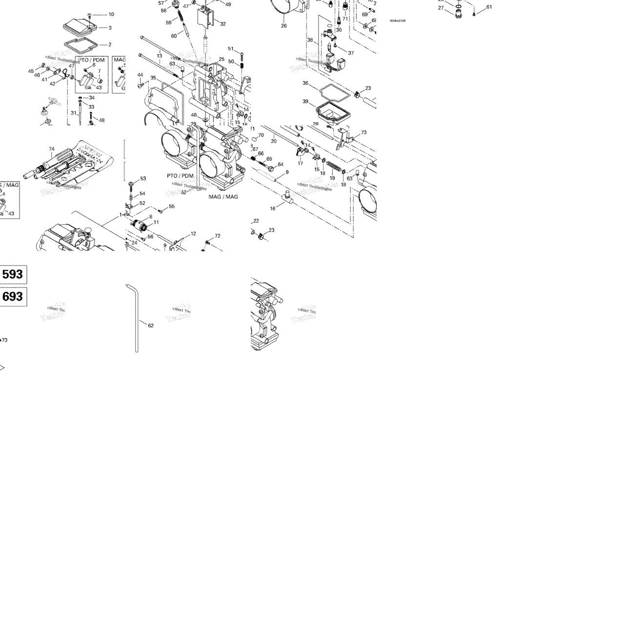 Carburetors (593, 693)