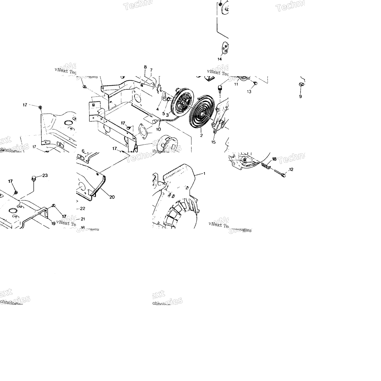 Blower Housing/Recoil Starter Trail
