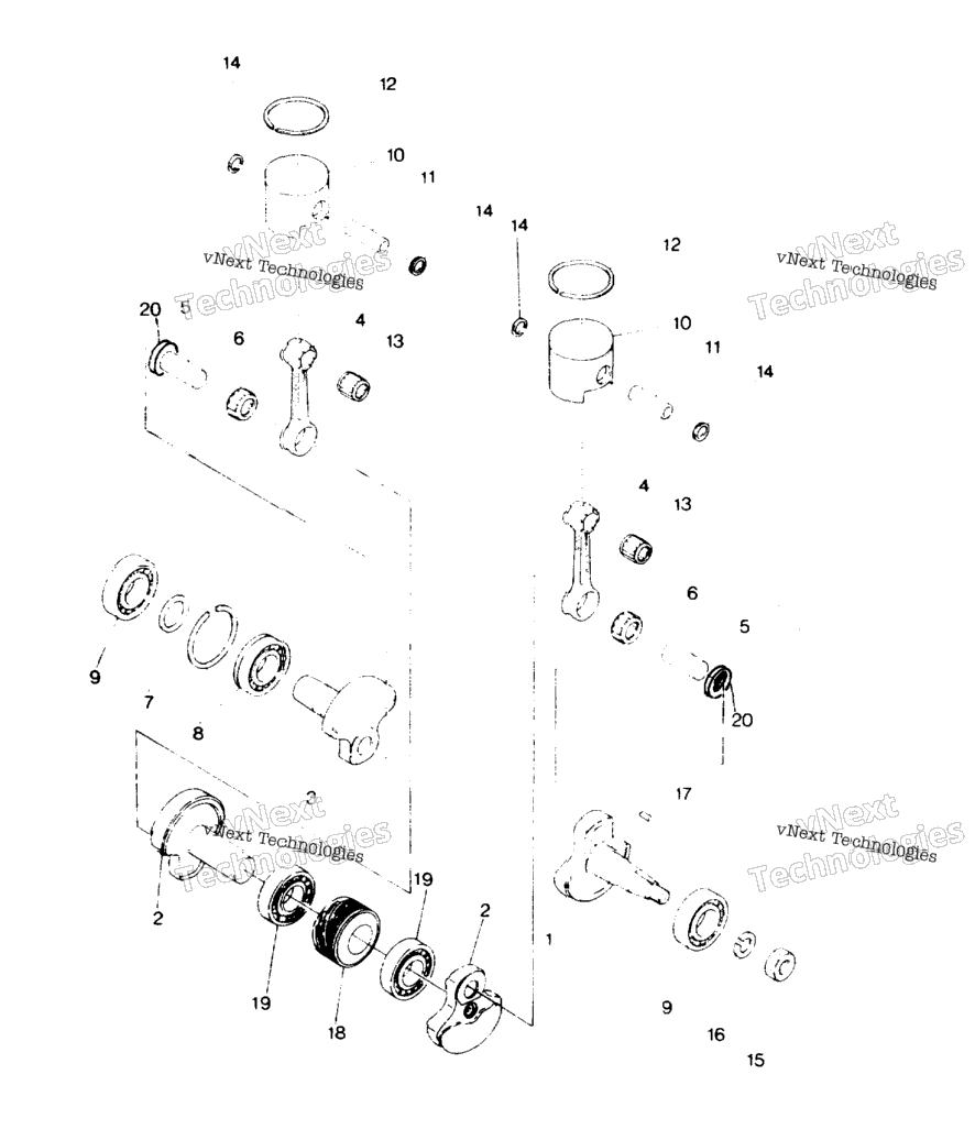 Piston & Crankshaft Sport & Sport Gt