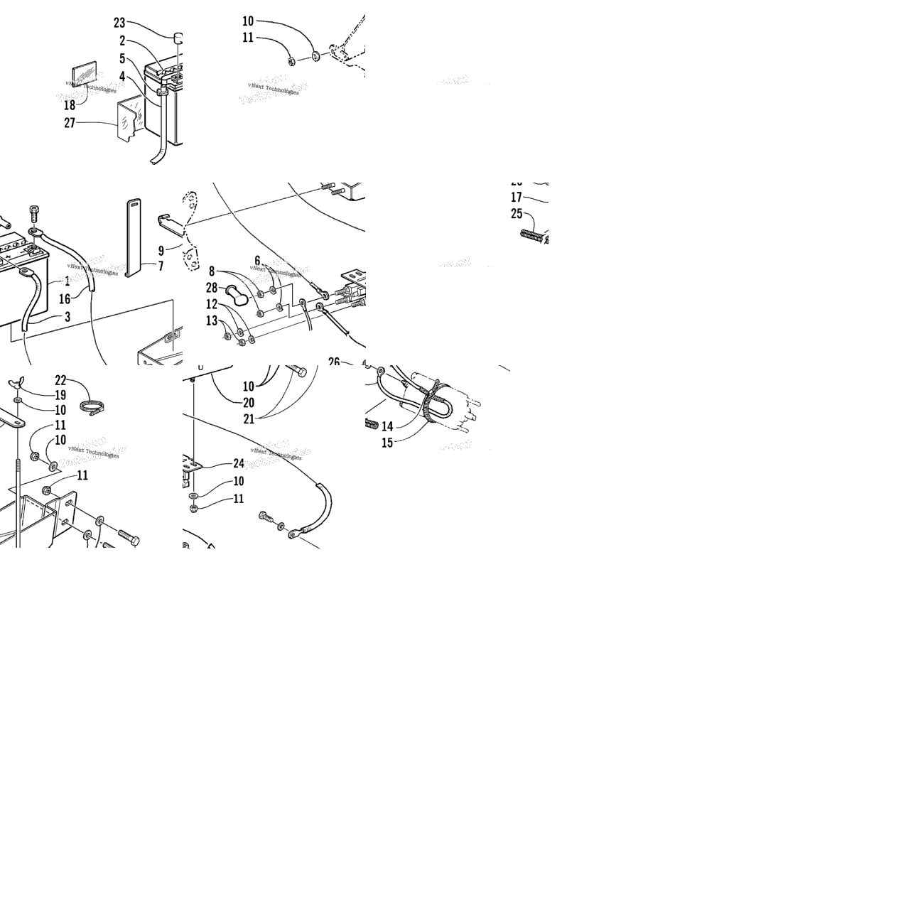 Battery, Solenoid, And Cables