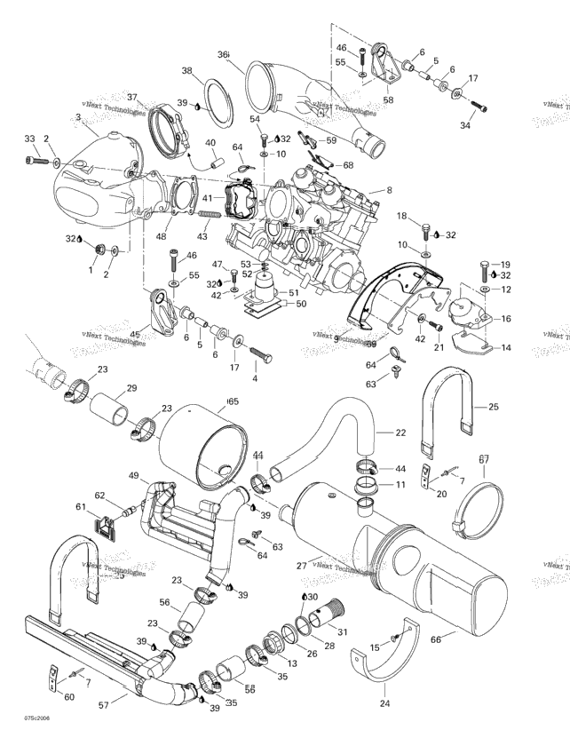 Engine Support And Muffler