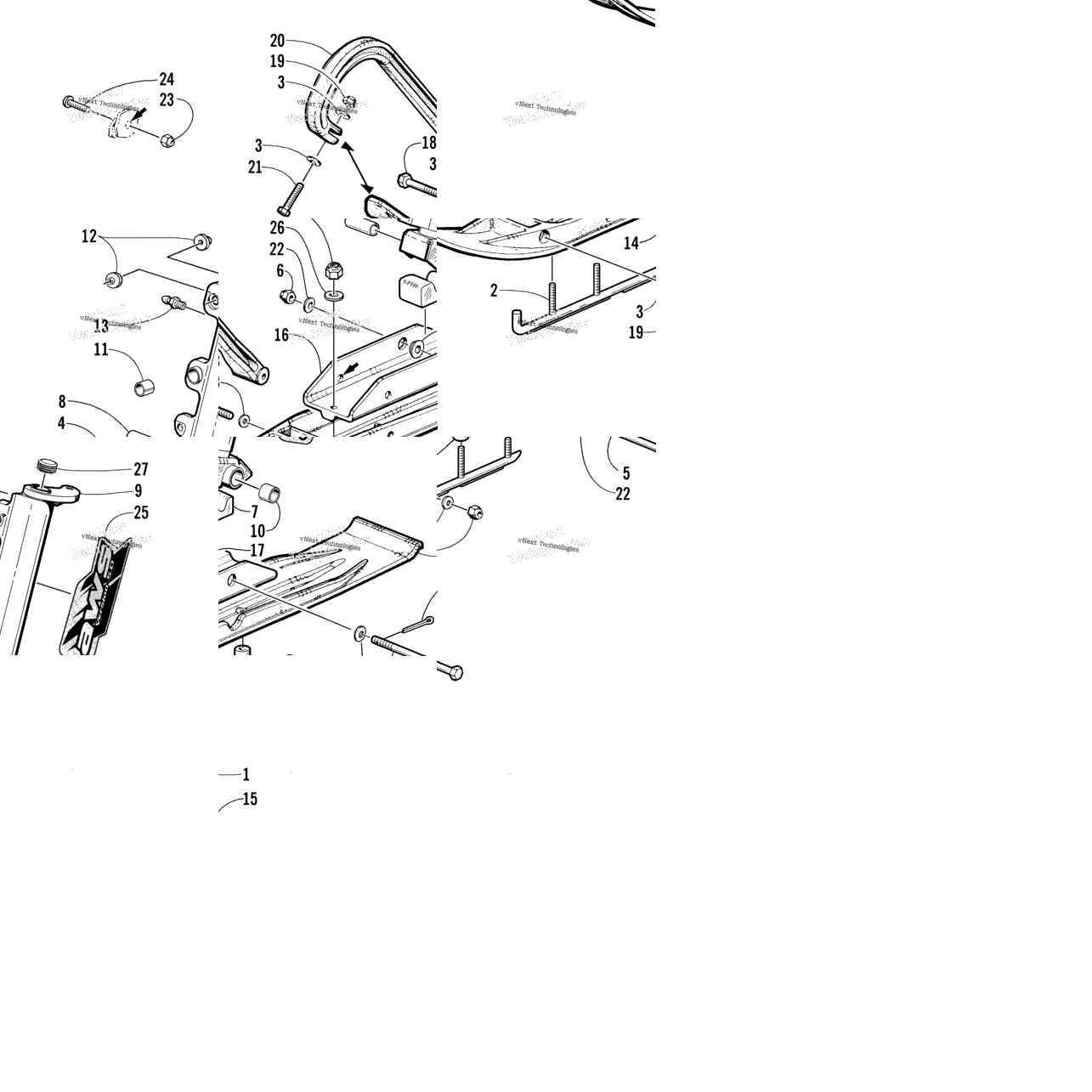 Ski And Spindle Assembly