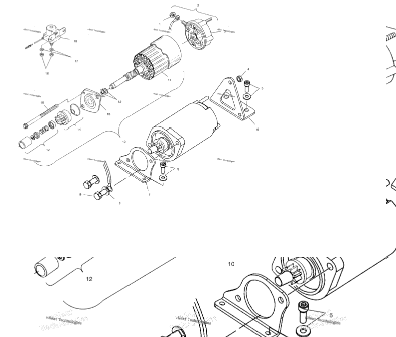 Starting Motor S03np7cs/7Csa/7Csb/8Cs/8Csa/8Csbs03na7cs/8Css03nf7cs/8Css03ne7cs/8Cs