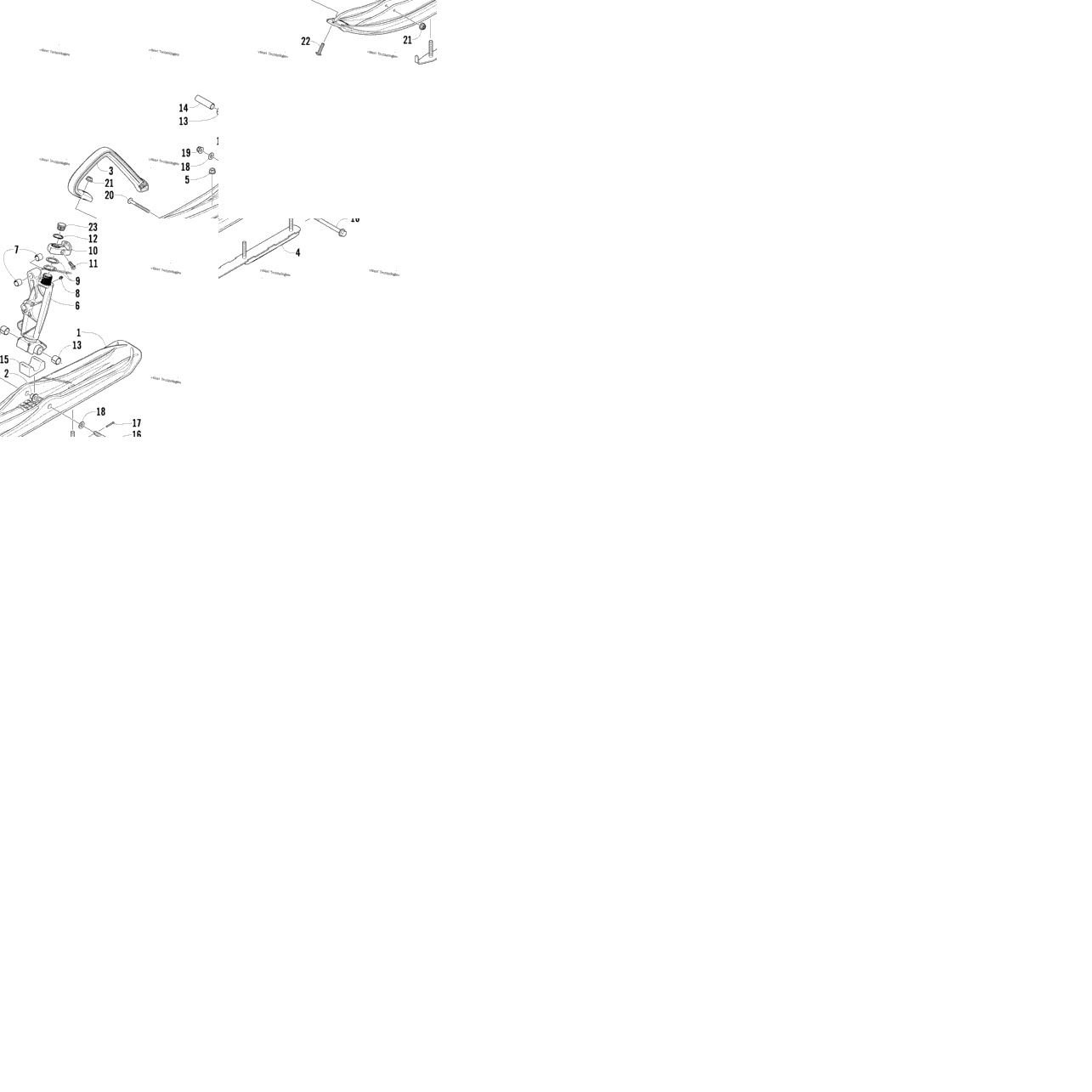 Ski And Spindle Assembly