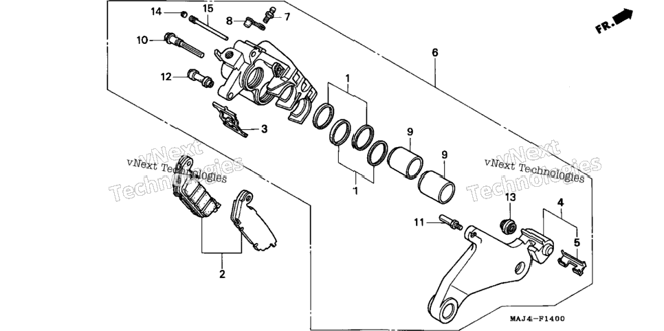 Rear Brake Caliper