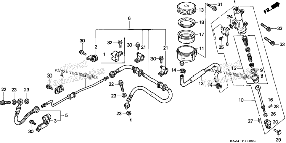 Rr. Brake Master Cyl