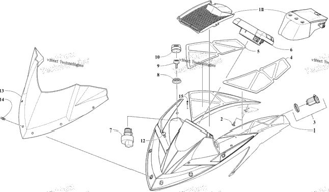 Windshield And Instruments Assemblies