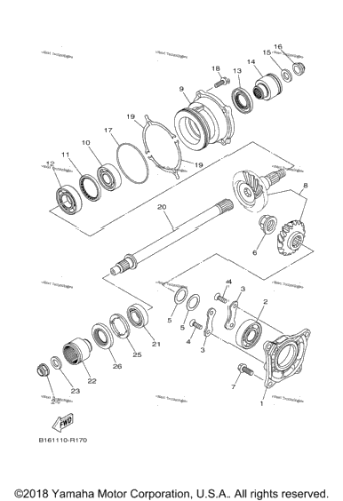 Middle Drive Gear