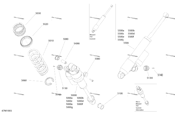 Rear Shocks - 137"