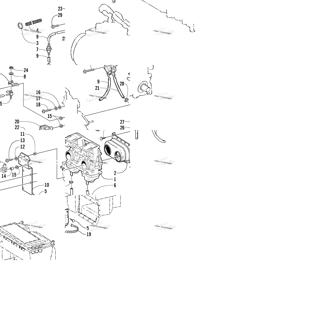 Carburetor And Fuel Pump Assembly