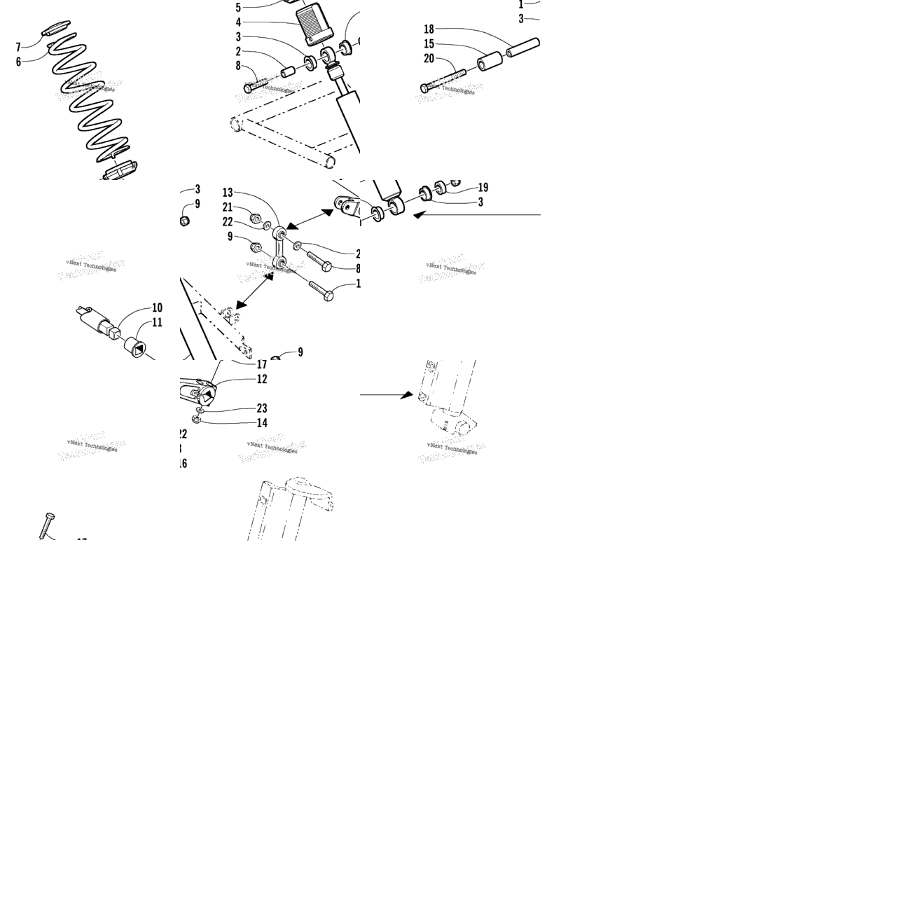 Shock Absorber And Sway Bar Assembly