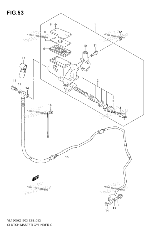 Clutch Master Cylinder (Model K5/K6)