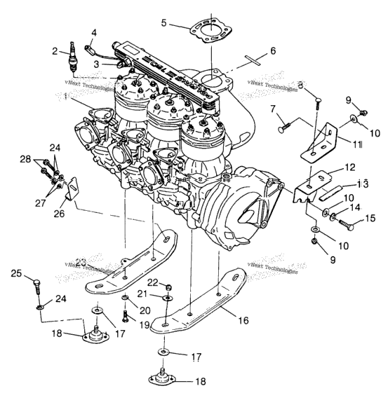 Engine Mounting Sl 780 B974088 & Intl. Sl 780