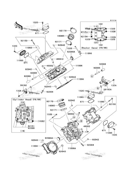 Cylinder Head (Vf750de095937-)