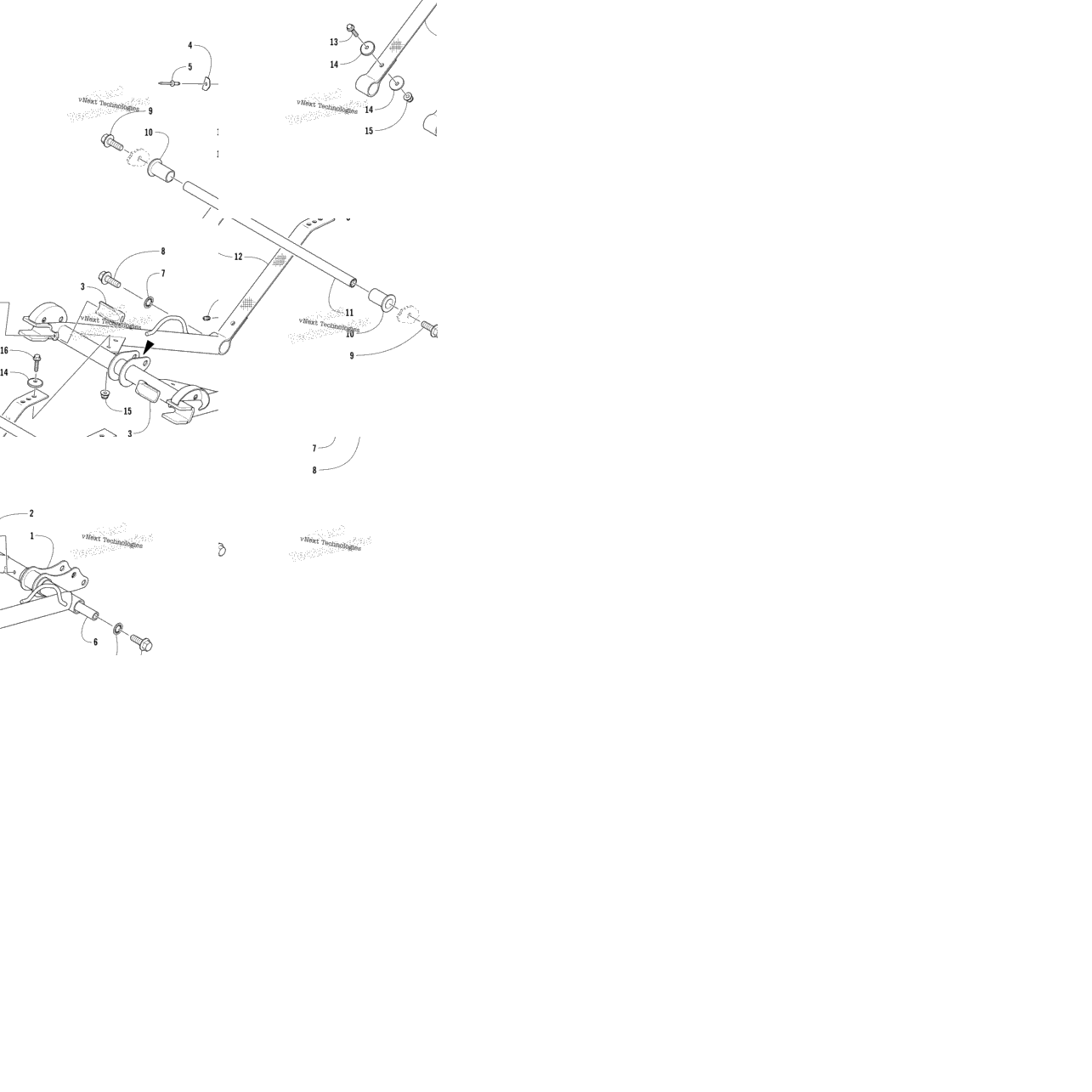 Rear Suspension Front Arm Assembly