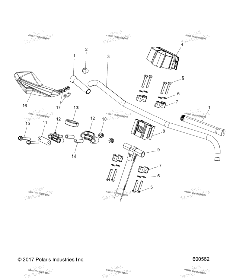 Steering, Upper & Handlebar Asm