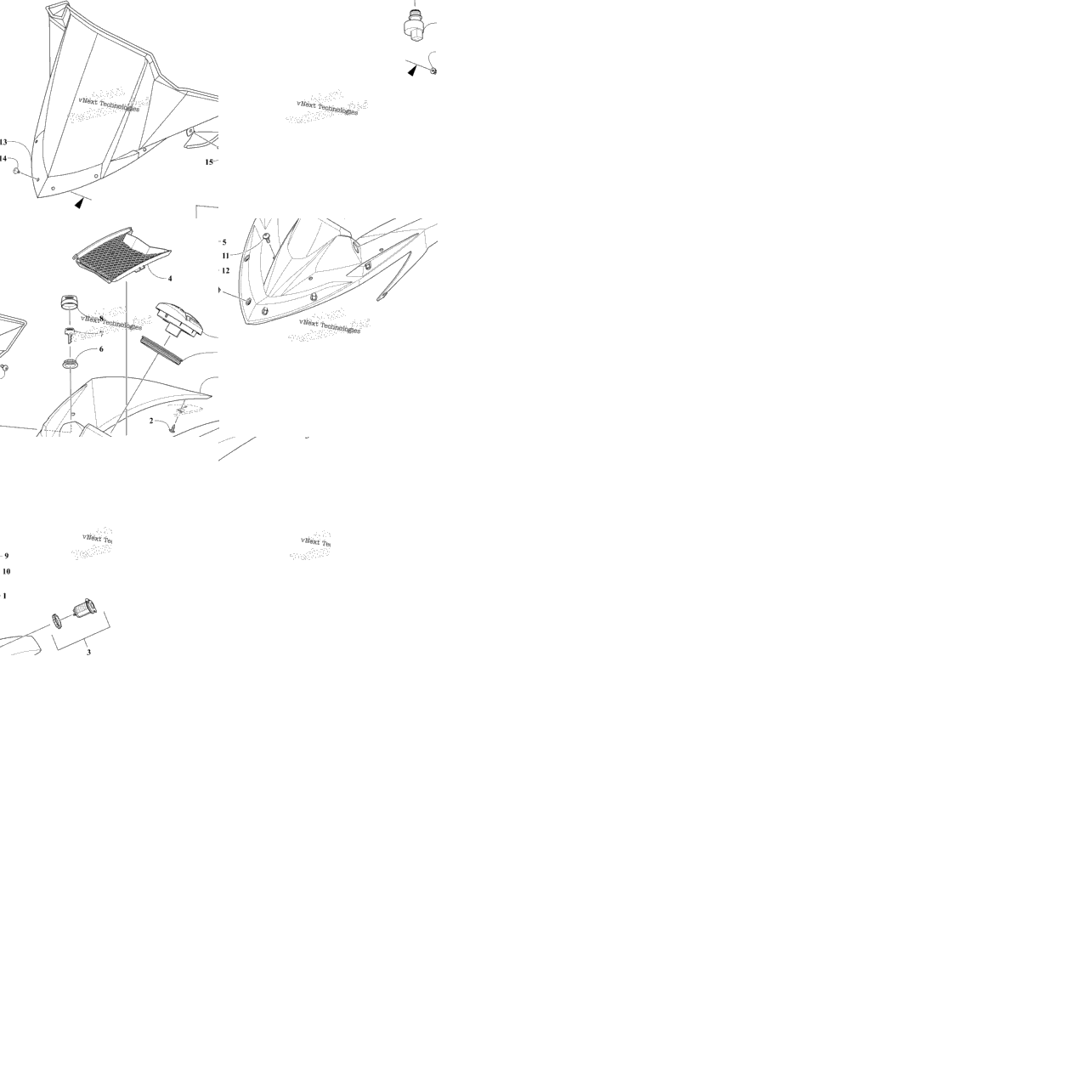 Windshield And Instruments Assemblies