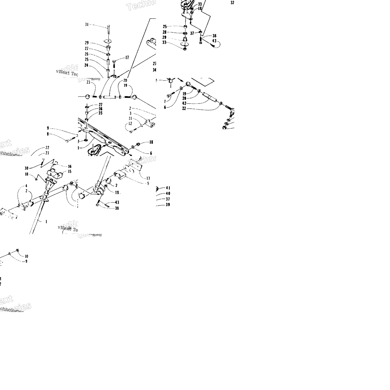 Tie Rod/Steering Post Assembly