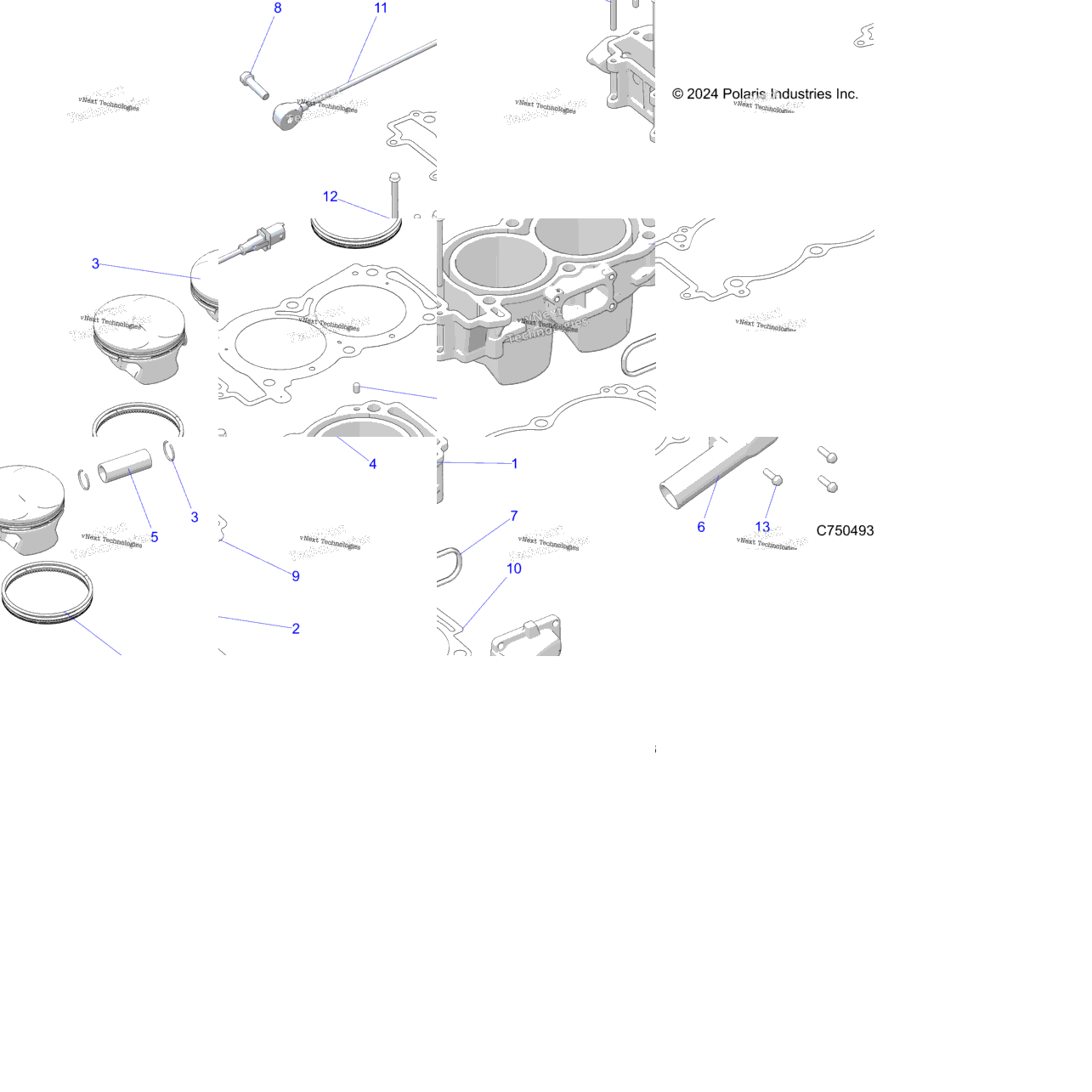 Engine, Cylinder And Piston