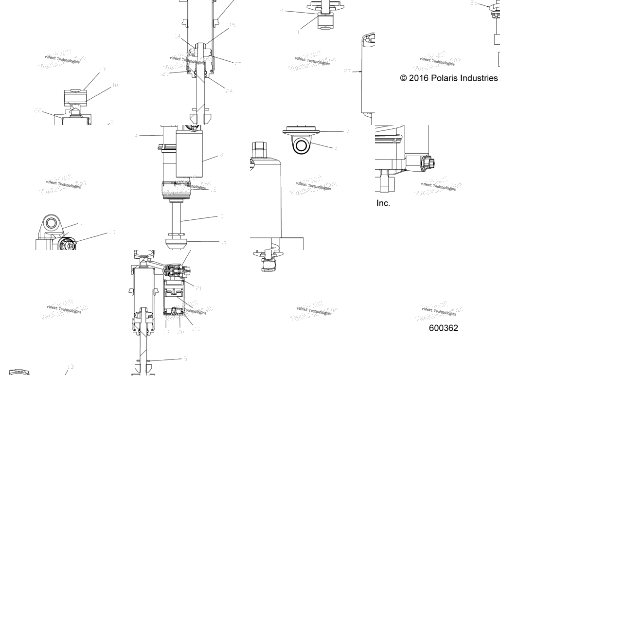 Suspension, Shock, Front Track (600362)